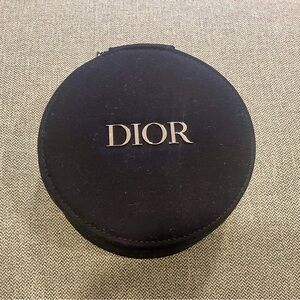 Dior Navy Blue Round Vanity Case